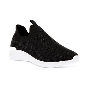ANNE KLEIN Mylee Slip On Embellished Black Sneakers, Size 11